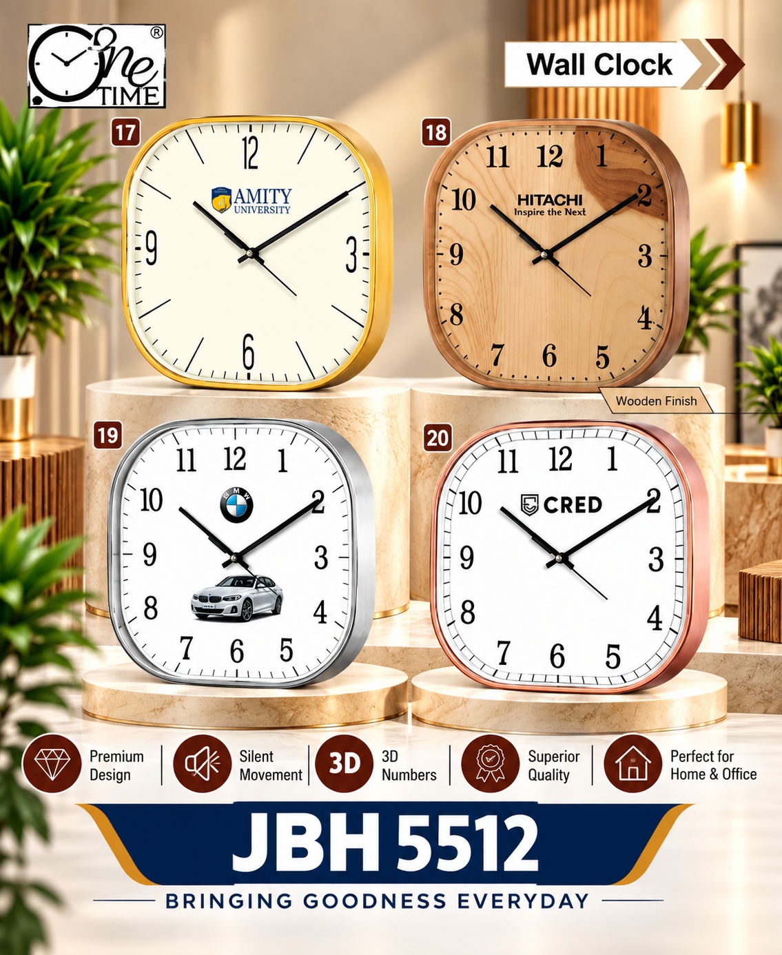 JBH 5512 – Premium Designer Wall Clocks