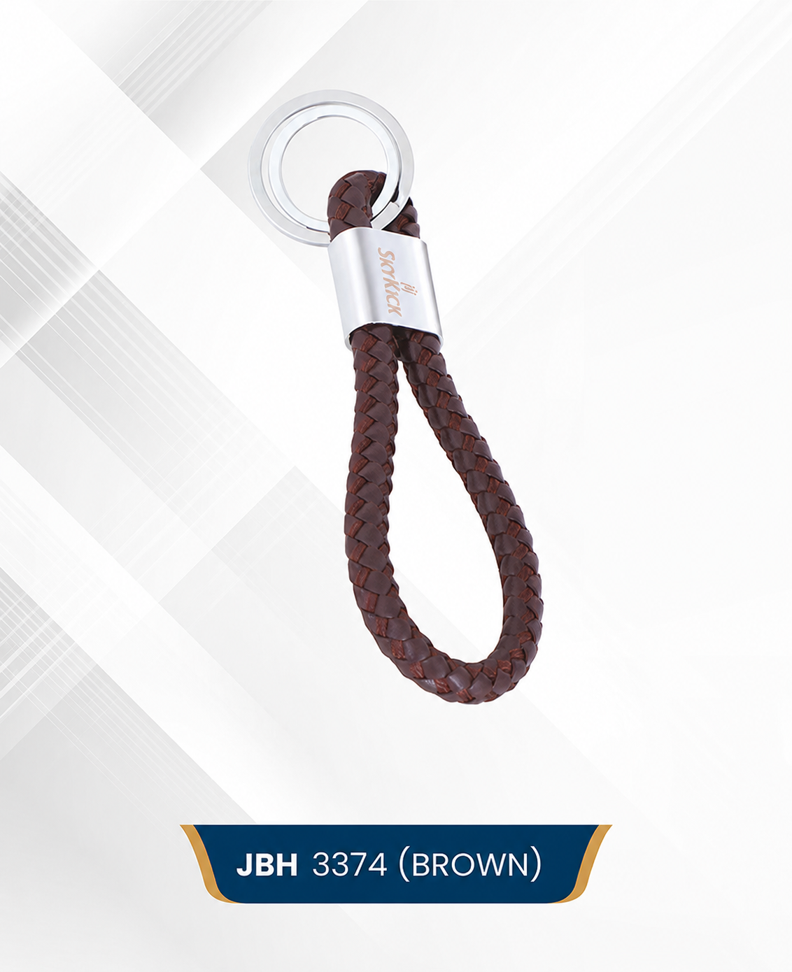 Braided Leather Keychain – JBH 3374